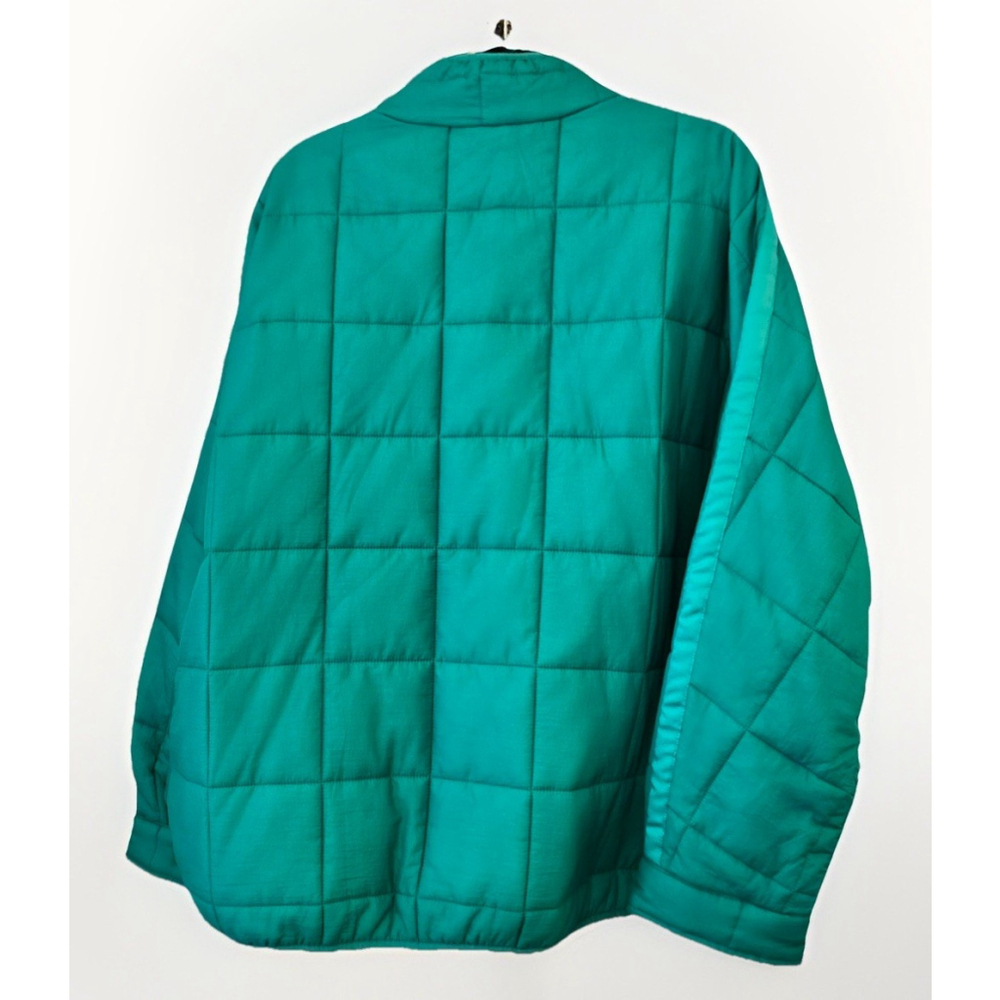ODDI Teal Quilted Puffer Jacket Women’s 1XL - Picture 5 of 10